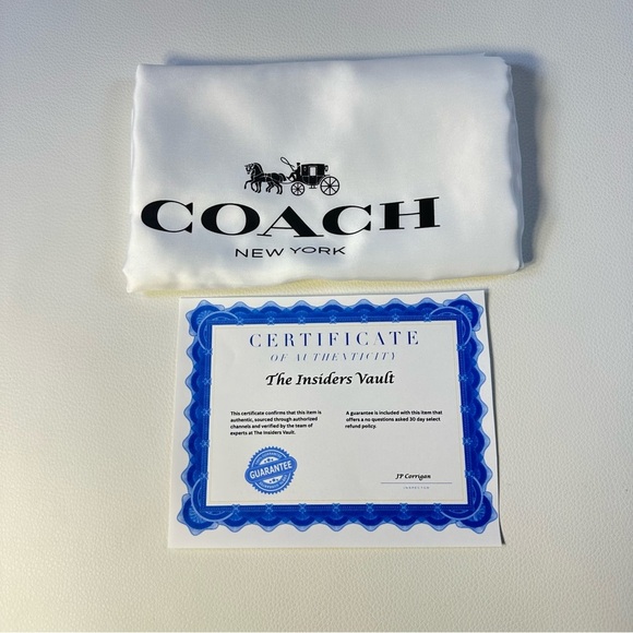 NEW Men’s Coach Charter Leather Backpack in Dark Denim Blue - Picture 12 of 13